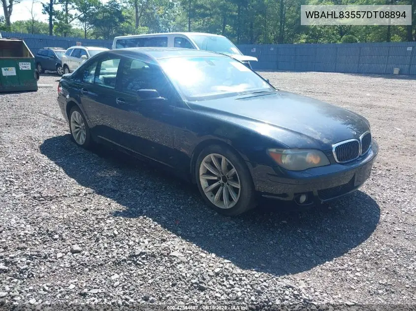 2007 BMW 750I VIN: WBAHL83557DT08894 Lot: 42544687