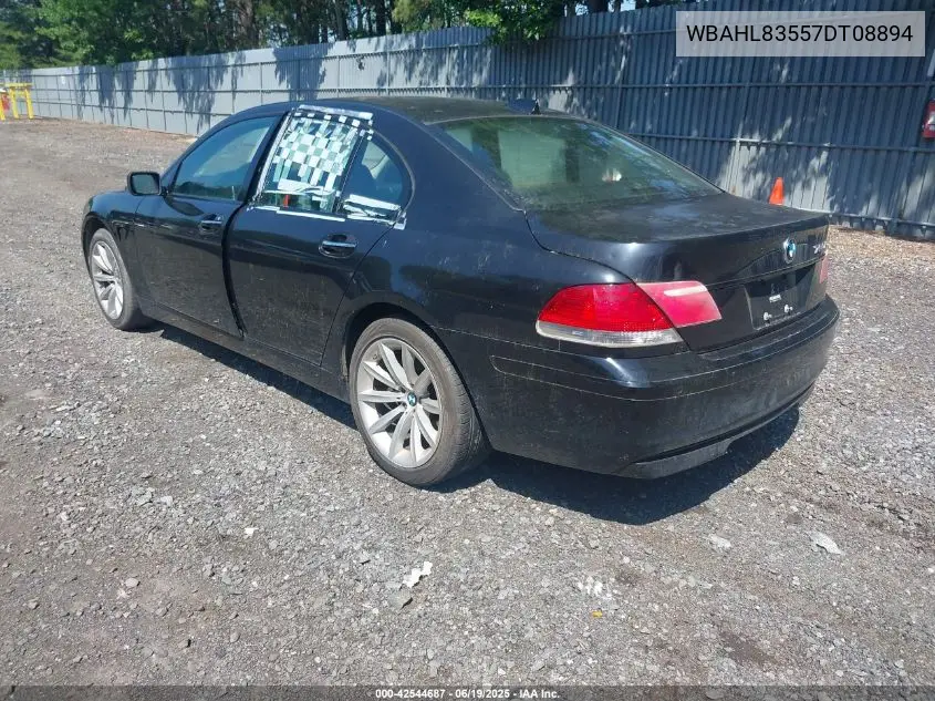 2007 BMW 750I VIN: WBAHL83557DT08894 Lot: 42544687
