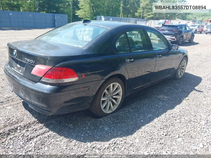 2007 BMW 750I VIN: WBAHL83557DT08894 Lot: 42544687