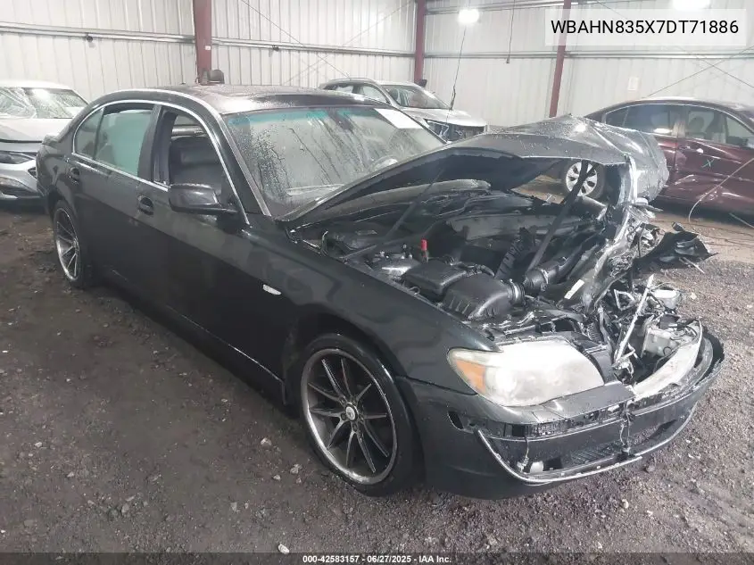 2007 BMW 750 VIN: WBAHN835X7DT71886 Lot: 42583157