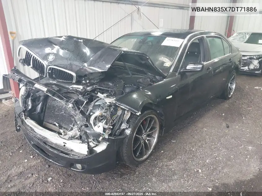 2007 BMW 750 VIN: WBAHN835X7DT71886 Lot: 42583157