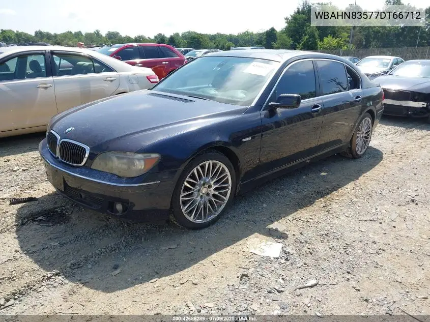 2007 BMW 750Li VIN: WBAHN83577DT66712 Lot: 42686289