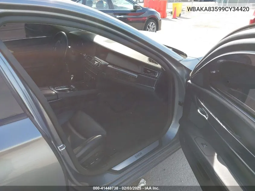2009 BMW 750I VIN: WBAKA83599CY34420 Lot: 41448738