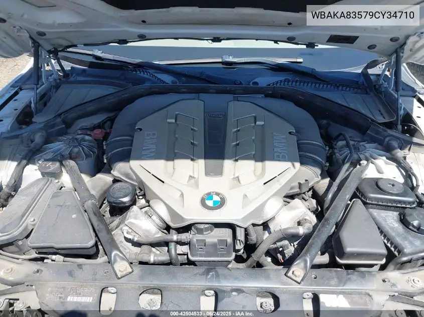 2009 BMW 750I VIN: WBAKA83579CY34710 Lot: 42504533