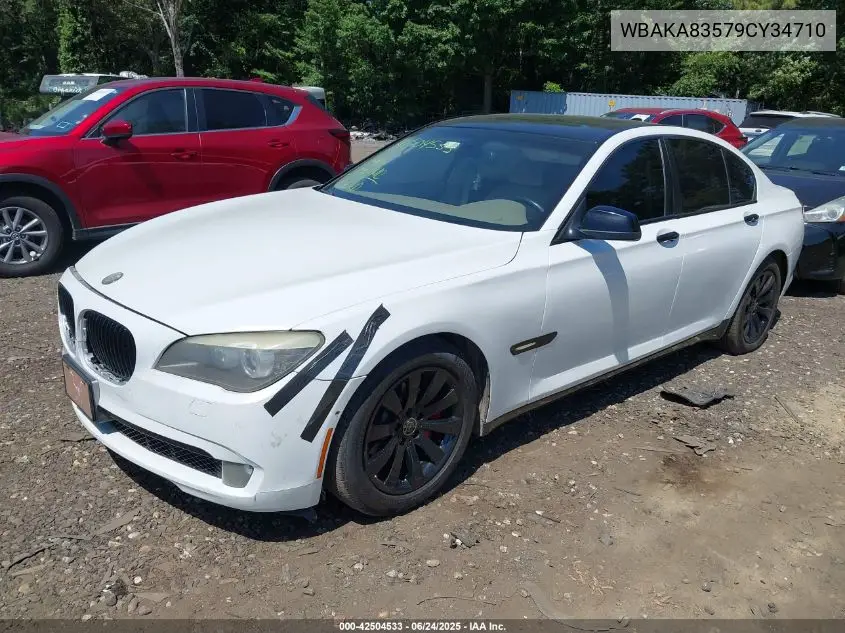 2009 BMW 750I VIN: WBAKA83579CY34710 Lot: 42504533