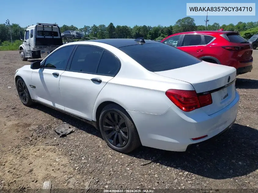 2009 BMW 750I VIN: WBAKA83579CY34710 Lot: 42504533