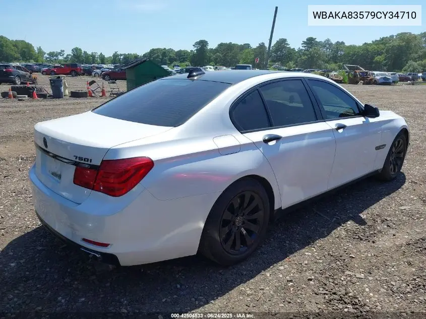 2009 BMW 750I VIN: WBAKA83579CY34710 Lot: 42504533