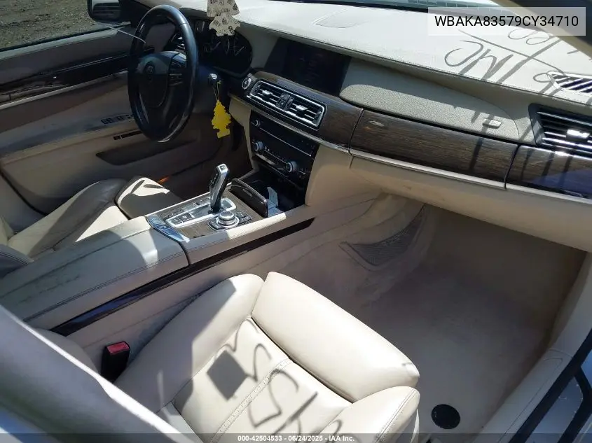 2009 BMW 750I VIN: WBAKA83579CY34710 Lot: 42504533