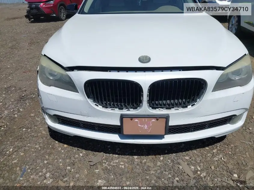 2009 BMW 750I VIN: WBAKA83579CY34710 Lot: 42504533
