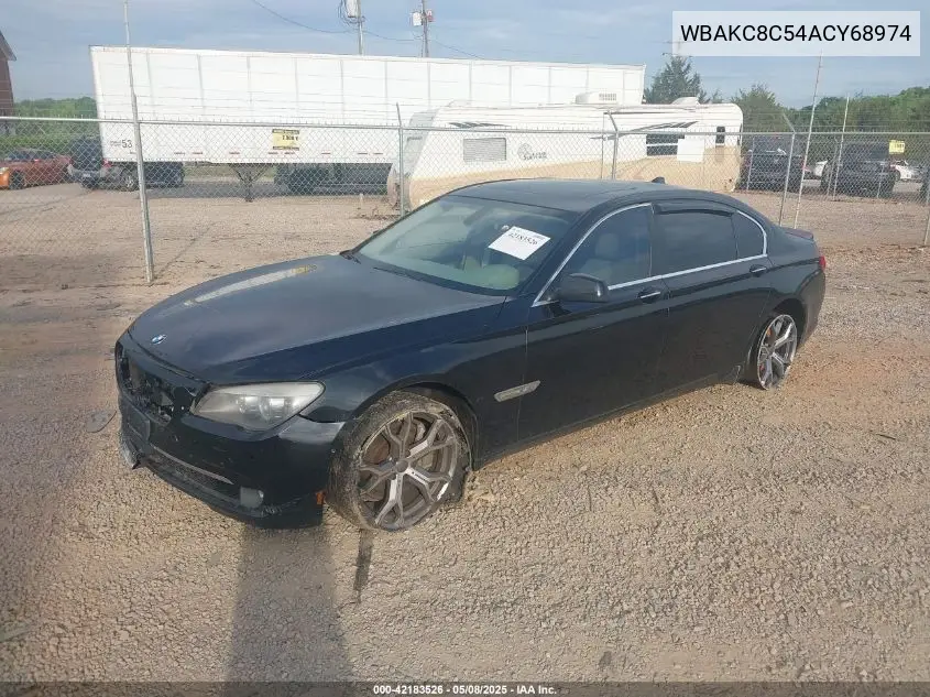 2010 BMW 750Li xDrive VIN: WBAKC8C54ACY68974 Lot: 42183526