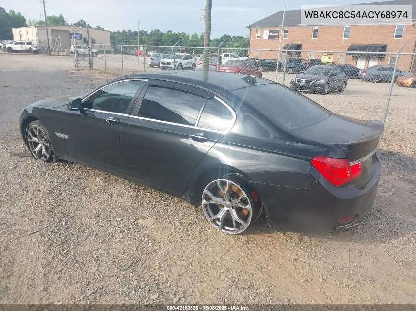 2010 BMW 750Li xDrive VIN: WBAKC8C54ACY68974 Lot: 42183526