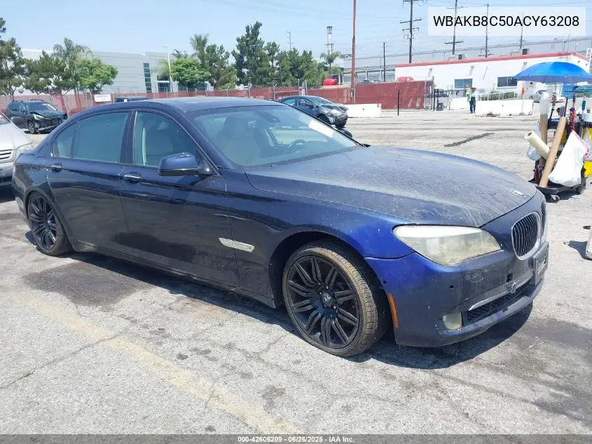 2010 BMW 750Li VIN: WBAKB8C50ACY63208 Lot: 42606209