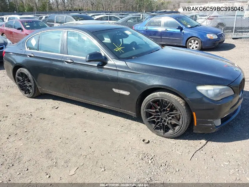 2011 BMW 750I xDrive VIN: WBAKC6C59BC395045 Lot: 41916109