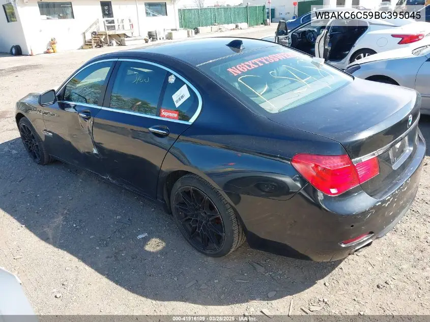 2011 BMW 750I xDrive VIN: WBAKC6C59BC395045 Lot: 41916109