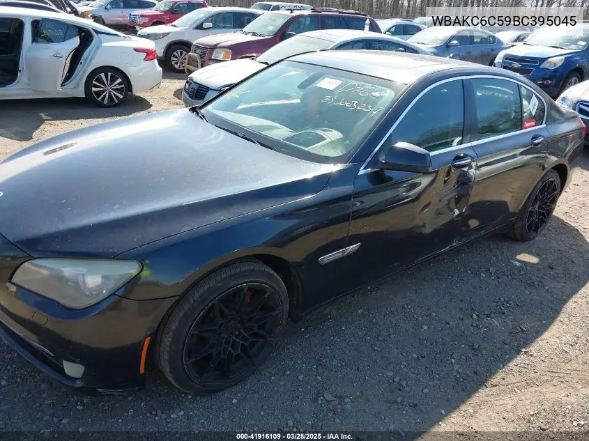 2011 BMW 750I xDrive VIN: WBAKC6C59BC395045 Lot: 41916109