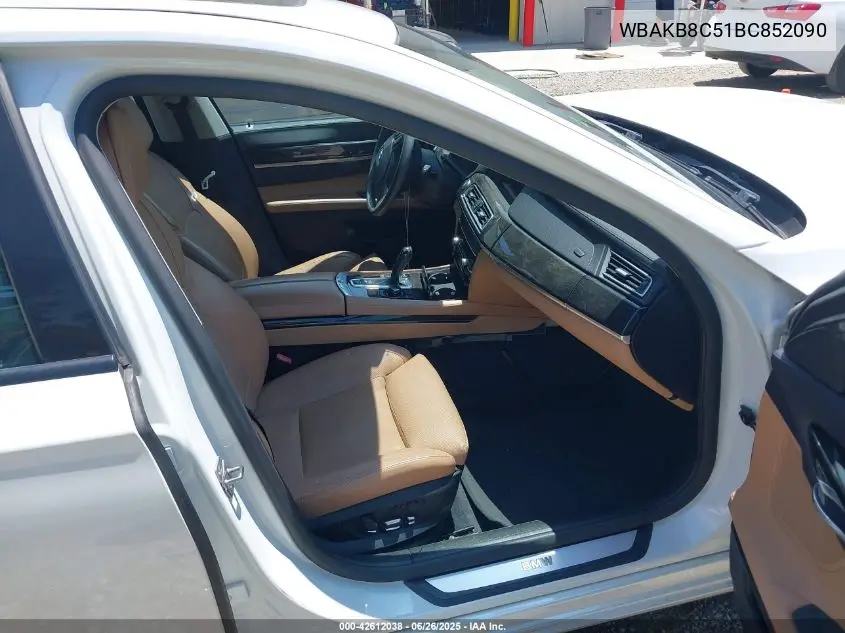 2011 BMW 750 Li VIN: WBAKB8C51BC852090 Lot: 42612038