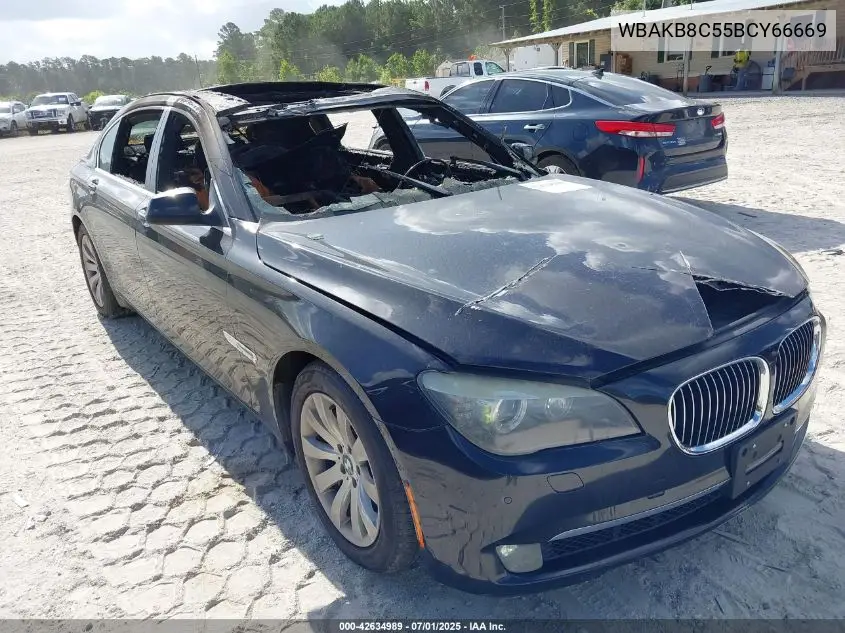 2011 BMW 750 Li VIN: WBAKB8C55BCY66669 Lot: 42634989