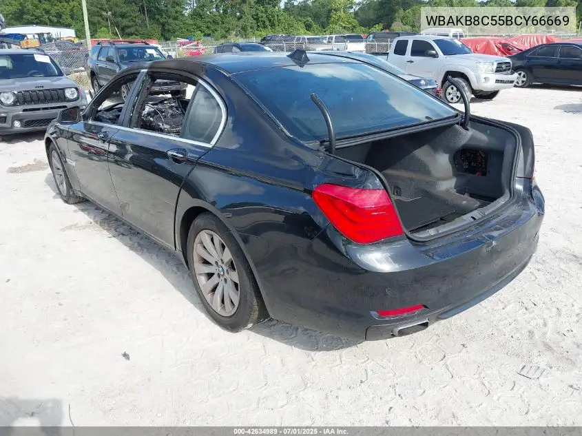 2011 BMW 750 Li VIN: WBAKB8C55BCY66669 Lot: 42634989