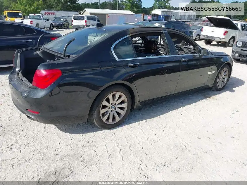 2011 BMW 750 Li VIN: WBAKB8C55BCY66669 Lot: 42634989