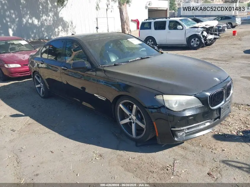 2012 BMW 750I 750I VIN: WBAKA8C52CDX01483 Lot: 42626956