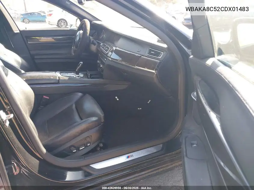 2012 BMW 750I 750I VIN: WBAKA8C52CDX01483 Lot: 42626956