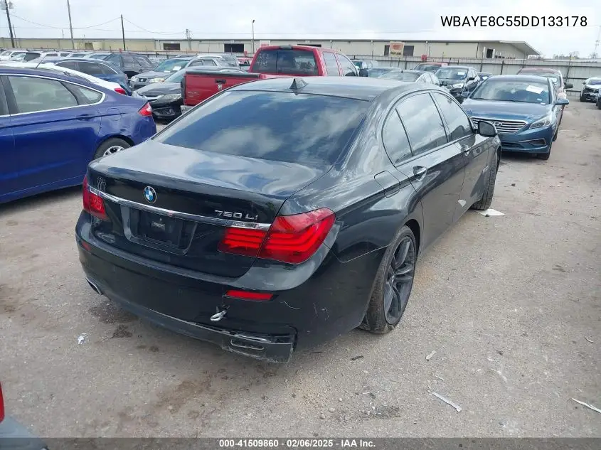 2013 BMW 750Li VIN: WBAYE8C55DD133178 Lot: 41509860