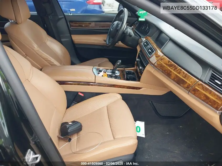 2013 BMW 750Li VIN: WBAYE8C55DD133178 Lot: 41509860
