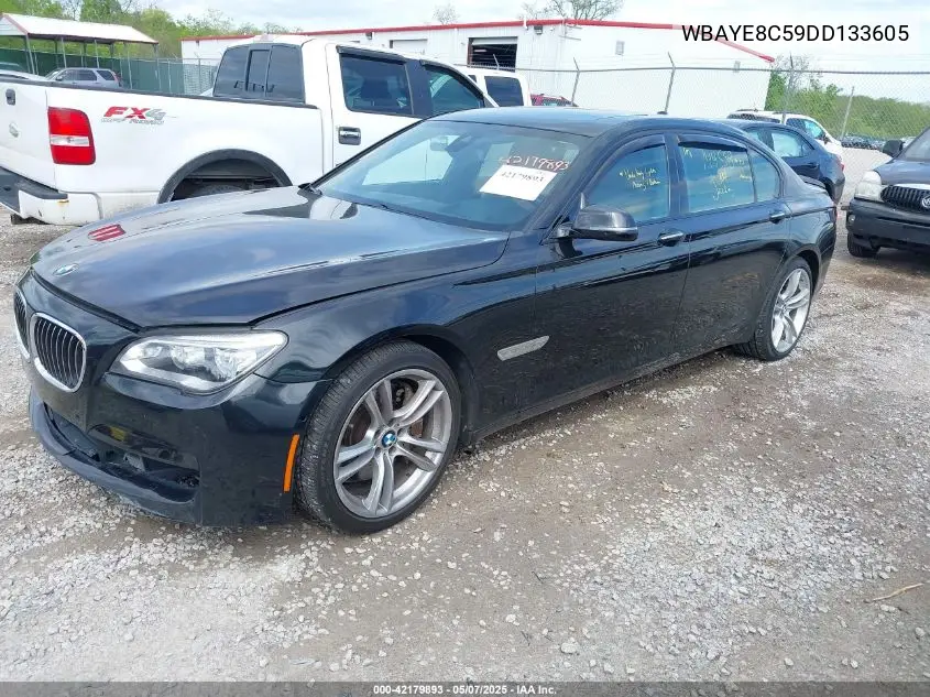 2013 BMW 750Li VIN: WBAYE8C59DD133605 Lot: 42179893