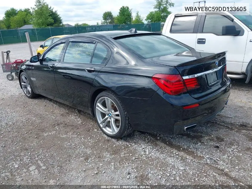 2013 BMW 750Li VIN: WBAYE8C59DD133605 Lot: 42179893