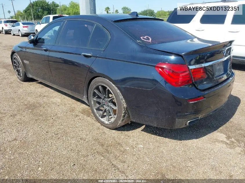2013 BMW 750Li VIN: WBAYE8C5XDD132351 Lot: 42229382