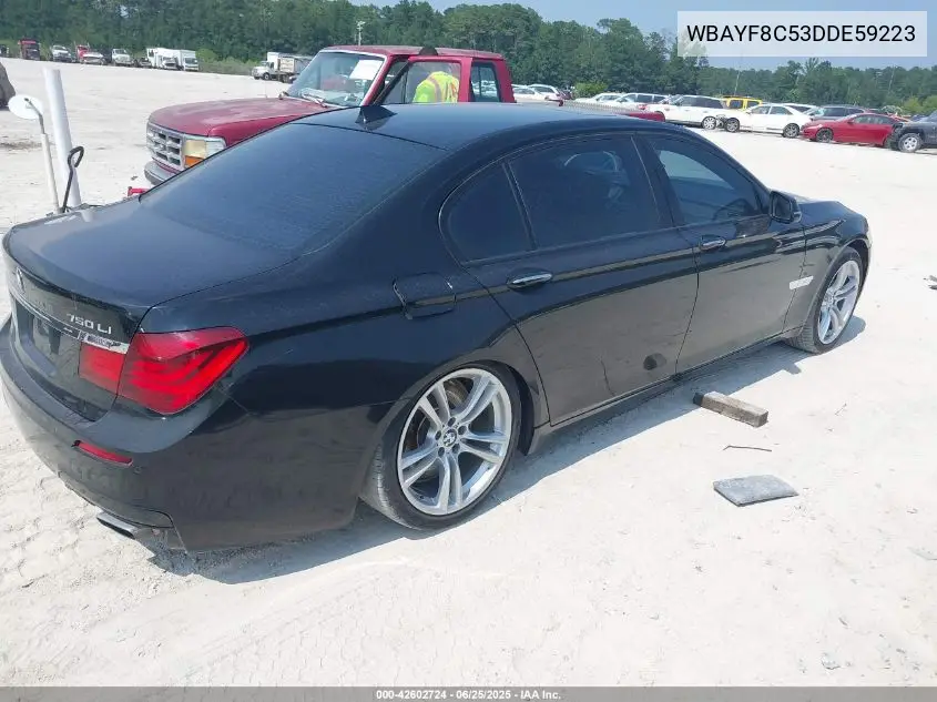 2013 BMW 750Li xDrive VIN: WBAYF8C53DDE59223 Lot: 42602724