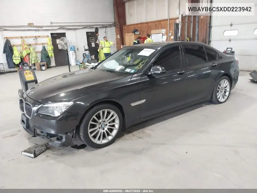 2013 BMW 750I xDrive VIN: WBAYB6C5XDD223942 Lot: 42608352