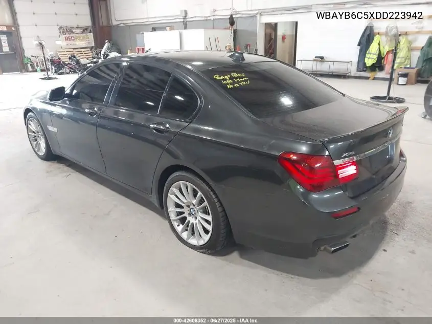 2013 BMW 750I xDrive VIN: WBAYB6C5XDD223942 Lot: 42608352