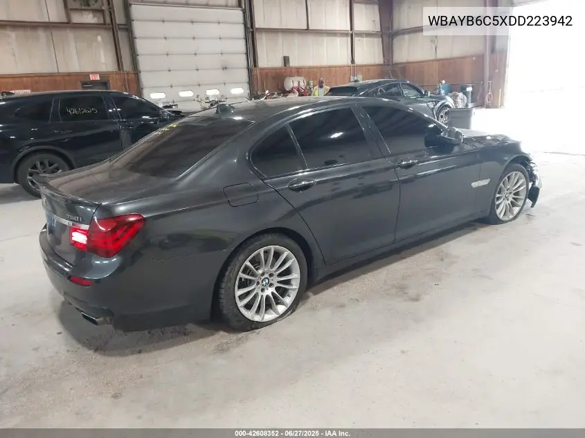 2013 BMW 750I xDrive VIN: WBAYB6C5XDD223942 Lot: 42608352