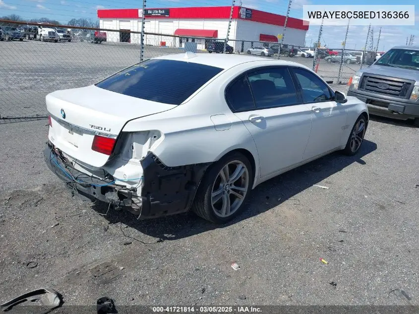 2014 BMW Alpina B7 VIN: WBAYE8C58ED136366 Lot: 41721814