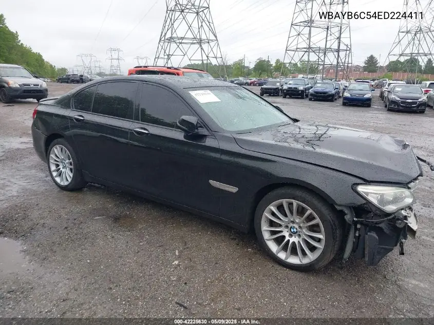 2014 BMW 750I xDrive VIN: WBAYB6C54ED224411 Lot: 42225630