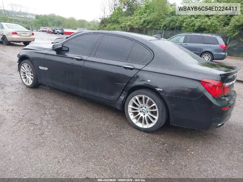 2014 BMW 750I xDrive VIN: WBAYB6C54ED224411 Lot: 42225630