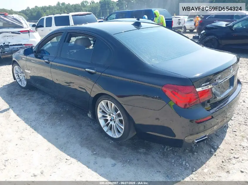 2015 BMW 750 Lxi VIN: WBAYF8C59FD654324 Lot: 42593987