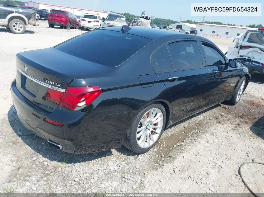 2015 BMW 750 Lxi VIN: WBAYF8C59FD654324 Lot: 42593987