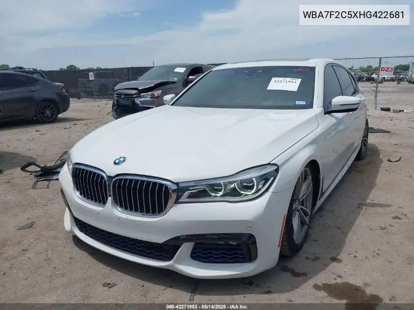 2017 BMW Alpina B7 xDrive VIN: WBA7F2C5XHG422681 Lot: 42271953