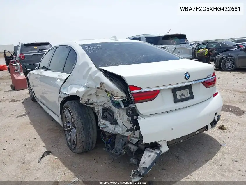 2017 BMW Alpina B7 xDrive VIN: WBA7F2C5XHG422681 Lot: 42271953