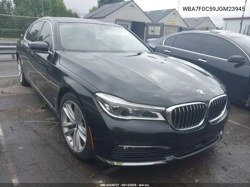 2018 BMW 750I VIN: WBA7F0C59JGM23945 Lot: 42236737