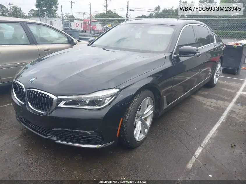 2018 BMW 750I VIN: WBA7F0C59JGM23945 Lot: 42236737