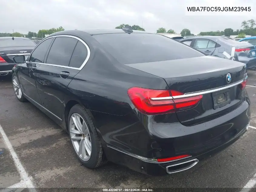 2018 BMW 750I VIN: WBA7F0C59JGM23945 Lot: 42236737