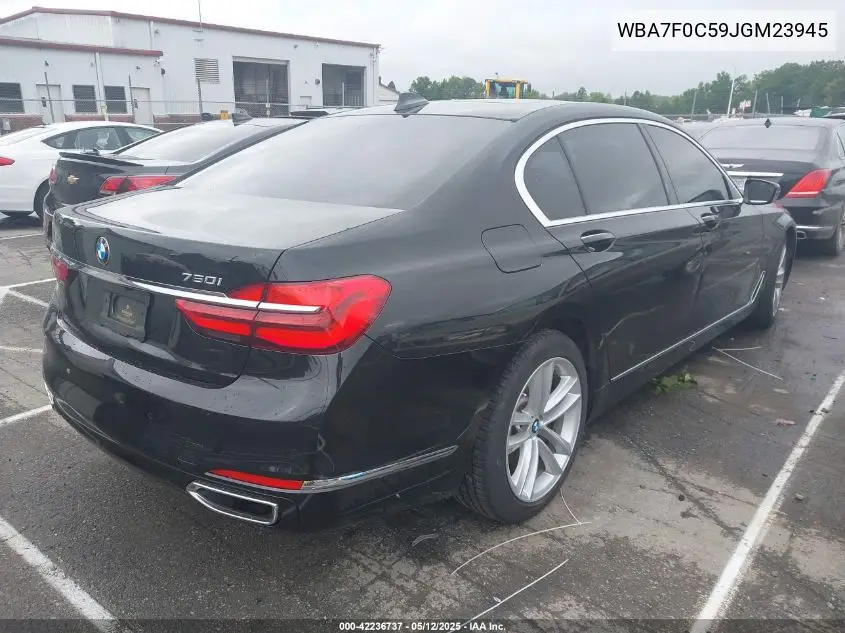 2018 BMW 750I VIN: WBA7F0C59JGM23945 Lot: 42236737