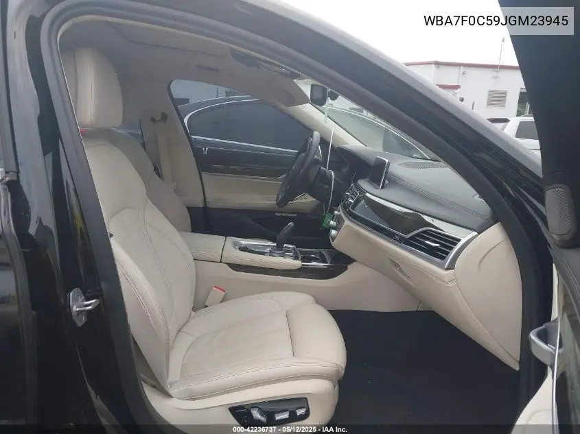 2018 BMW 750I VIN: WBA7F0C59JGM23945 Lot: 42236737