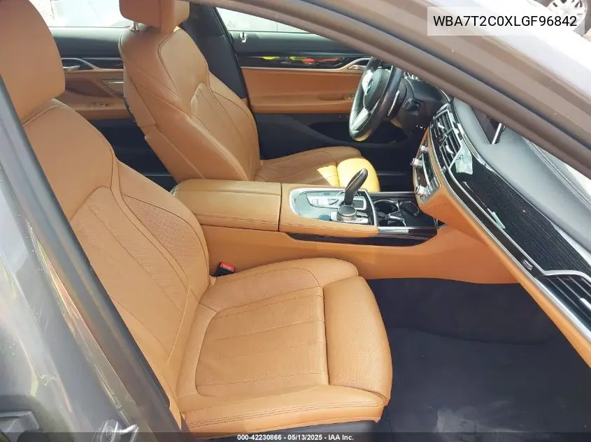 2020 BMW 740I VIN: WBA7T2C0XLGF96842 Lot: 42230866