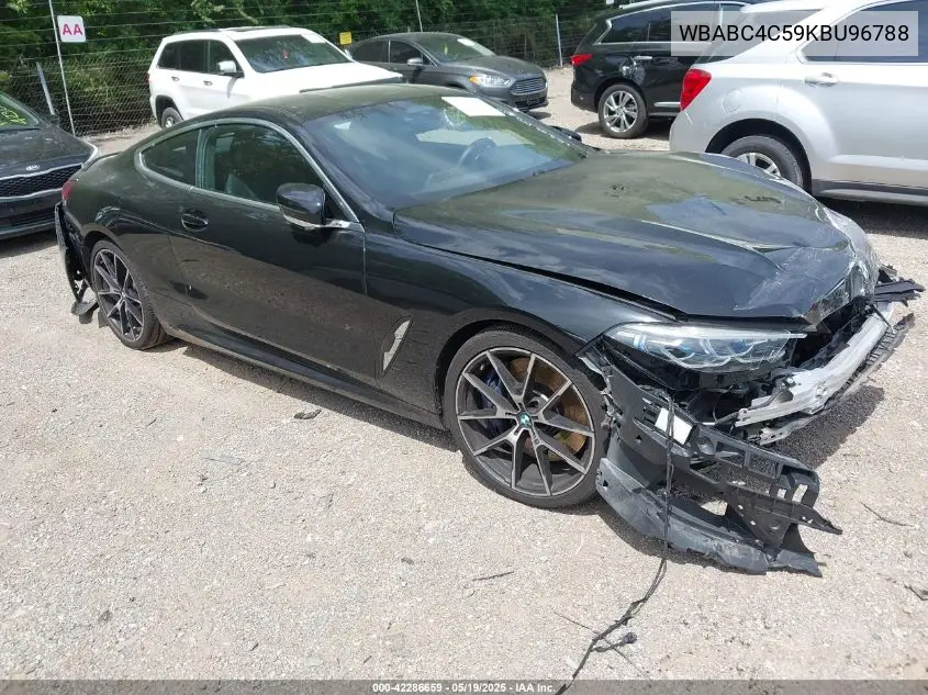 2019 BMW M850I xDrive VIN: WBABC4C59KBU96788 Lot: 42286659