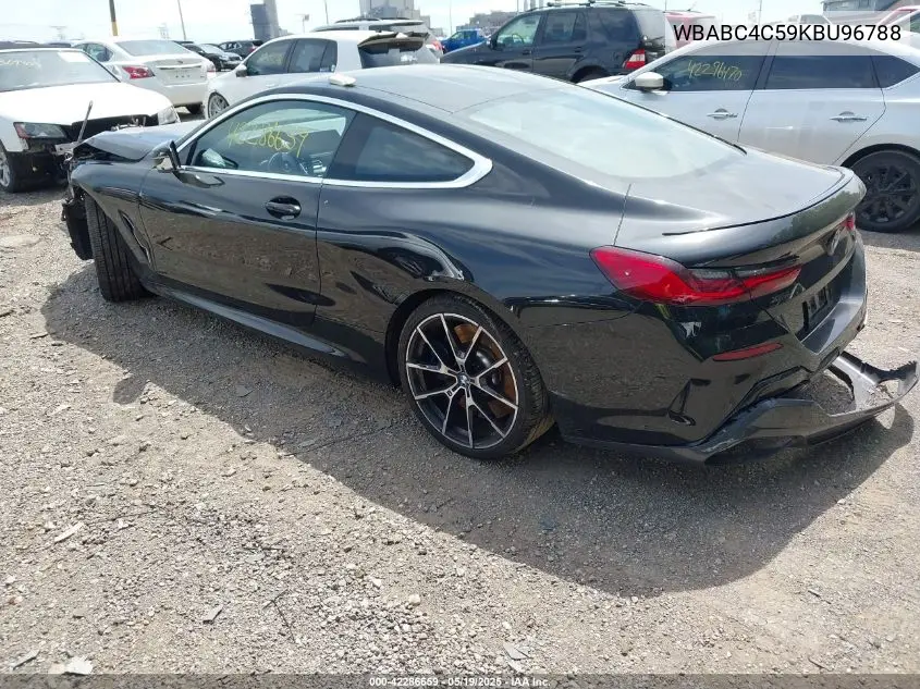 2019 BMW M850I xDrive VIN: WBABC4C59KBU96788 Lot: 42286659