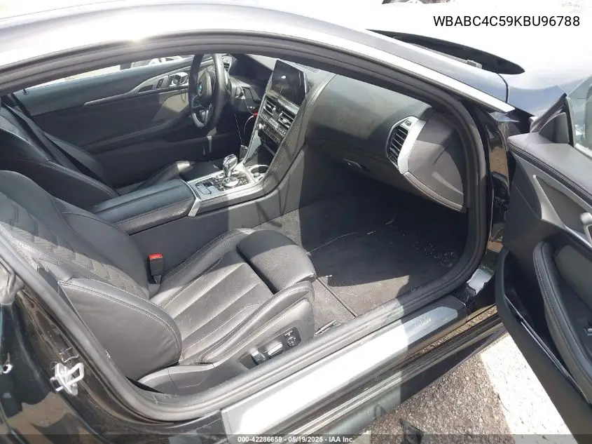 2019 BMW M850I xDrive VIN: WBABC4C59KBU96788 Lot: 42286659